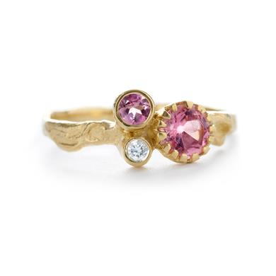 Ring met half-edelstenen