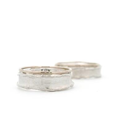 Combination wedding bands - Wim Meeussen Antwerp