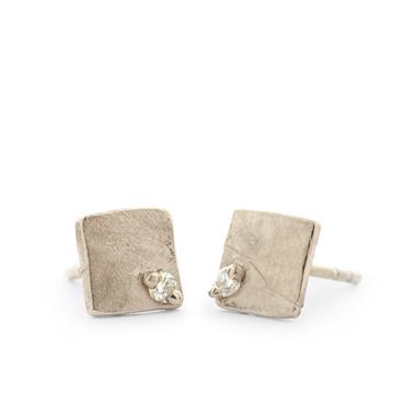 Boucles d'oreilles en or avec des diamants - Wim Meeussen Anvers