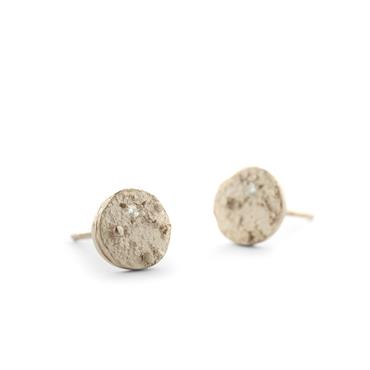 Boucles d'oreilles en or blanc - Wim Meeussen Anvers