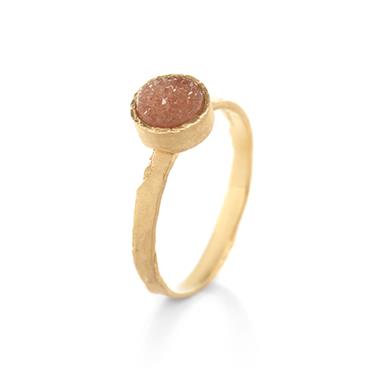 Bague avec agate petite - Wim Meeussen Anvers